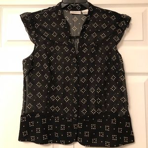 Sheer Button Up Blouse